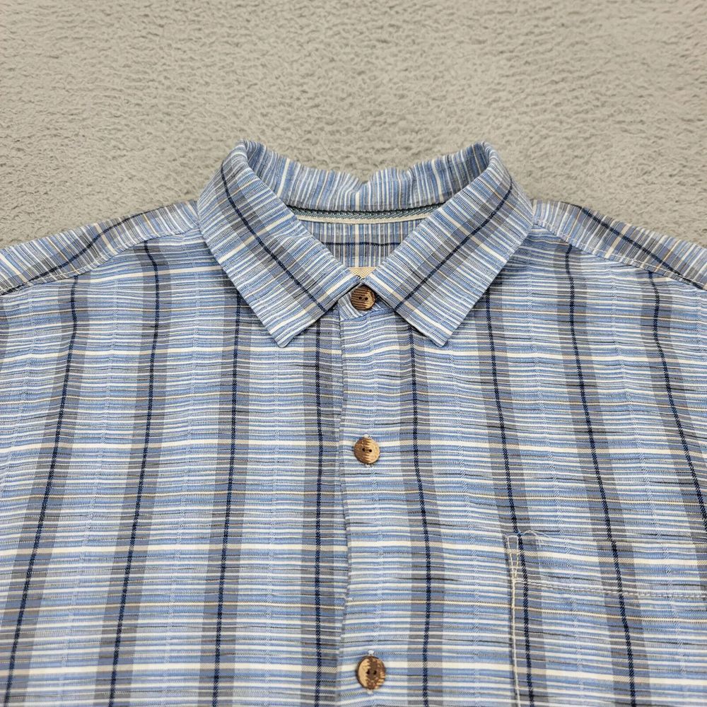 Tommy Bahama Shirt Mens Large Blue Silk Camp Outdoors Beach Lightweight Original - Picture 2 of 11